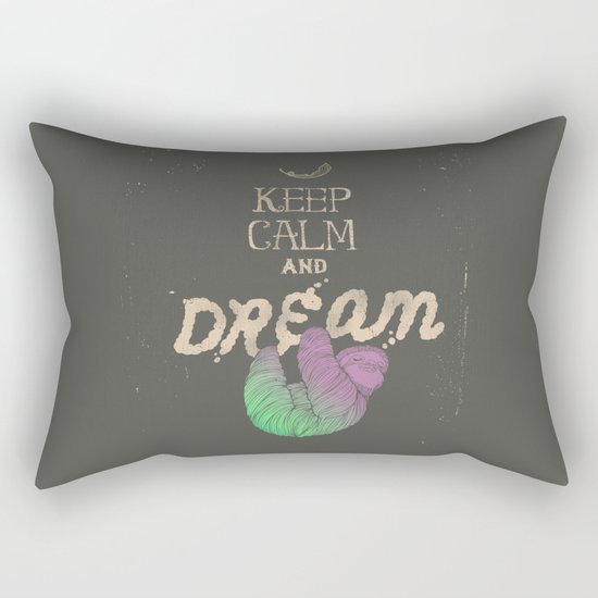 Keep Calm and Dream Rectangular Pillow