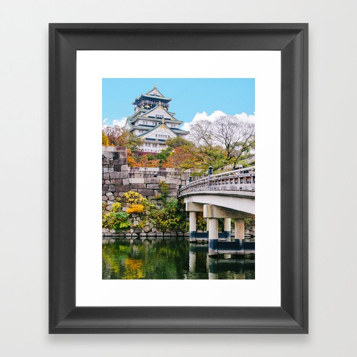 Bridge to Osaka Castle Fine Art Print Framed Art Print