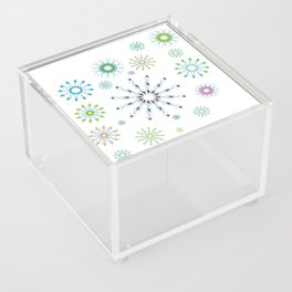 Colorful Snowflakes Acrylic Box