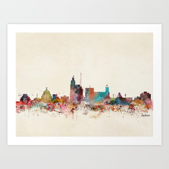 jackson mississippi Art Print