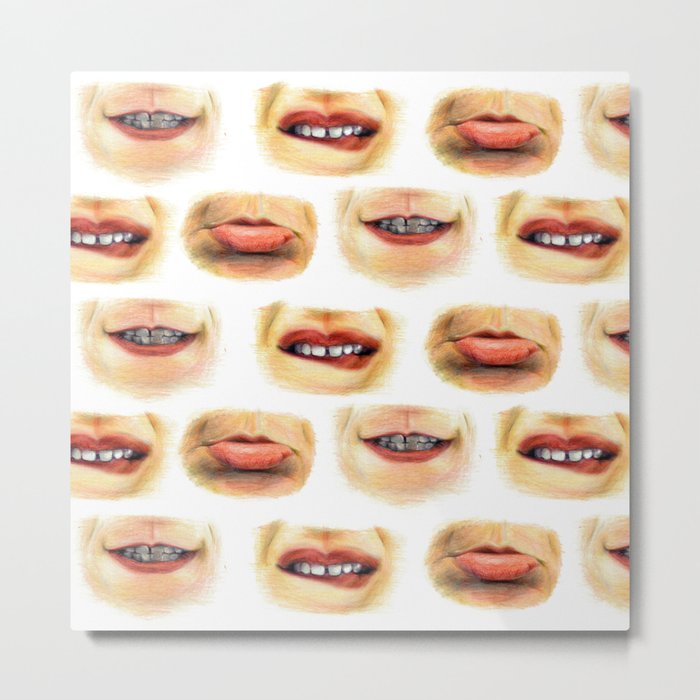Lips with emotions Metal Print