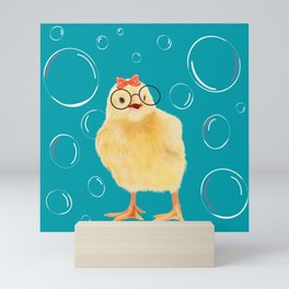 Cute Baby Chick Mini Art Print