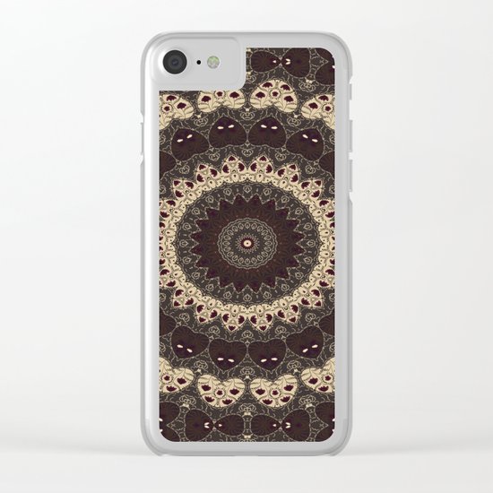 Mandala Arabica . Clear iPhone Case