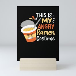 This Is My Angry Ramen Costume Mini Art Print
