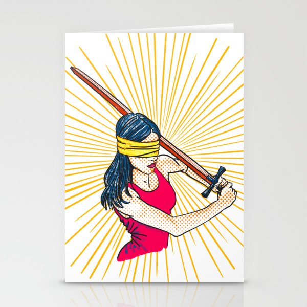 Badass Justice Stationery Cards