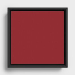 Blood Red Framed Canvas