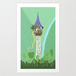 Rapunzel's Tower Art Print