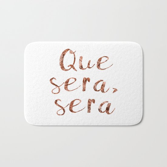 Rose gold Que Sera, Sera Bath Mat