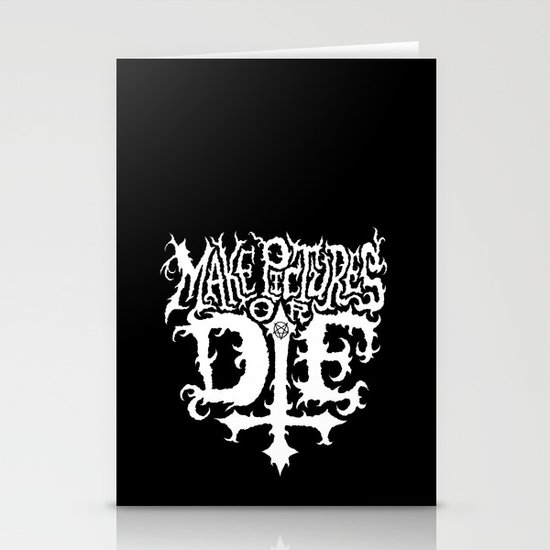 Make Pictures or Die Stationery Cards