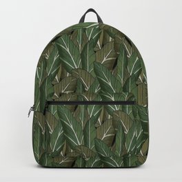 The Leafy Graphic Green Backpack