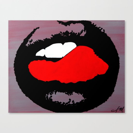 Lips Canvas Print
