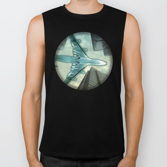 Flight path Biker Tank