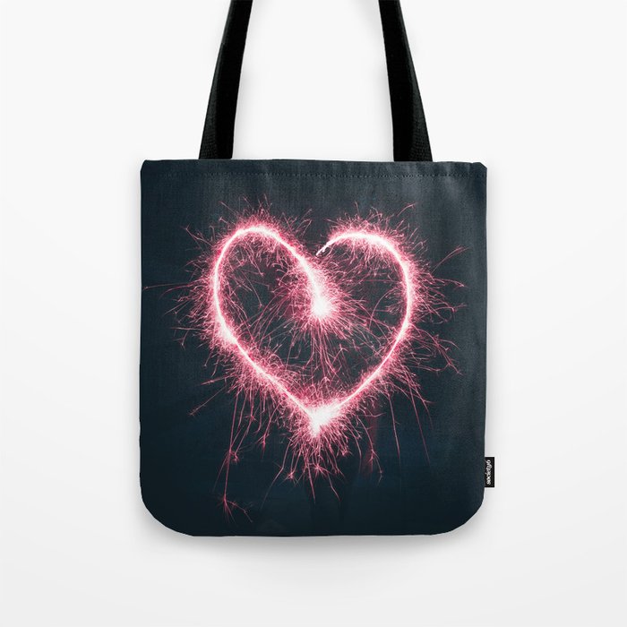 heart Sticker Tote Bag