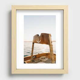 At The Helm Recessed Framed Print