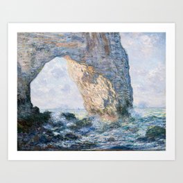 Claude Monet Ocean Beach Painting Art Print