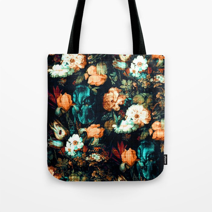 Vintage Floral Tote Bag by Burcu Korkmazyurek | Society6