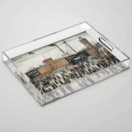 Going To Work L.S Lowry Acrylic Tray