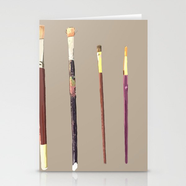 Paint brushes  Stationery Cards