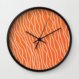 Strokes 05: Flamingo Orange Edition Wall Clock