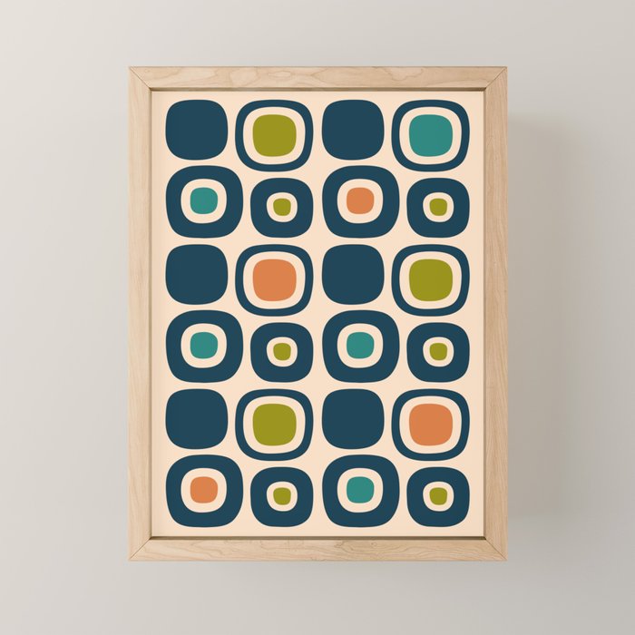 Mid Century Modern Scandinavian Abstract 322 Art Print by