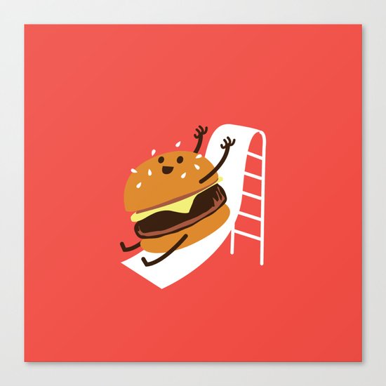 Slider Burger Canvas Print