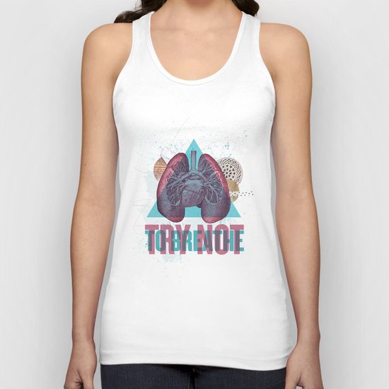 TRY NOT TO BREATHE Unisex Tank Top