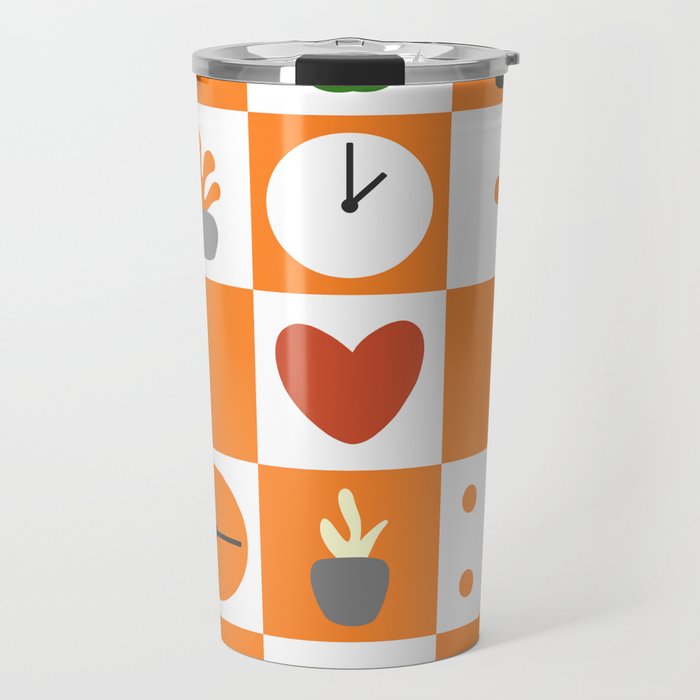 Color object checkerboard collection 3 Travel Mug