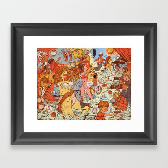 Milk & Blood Framed Art Print