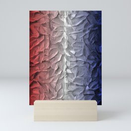 red, white and blue Mini Art Print