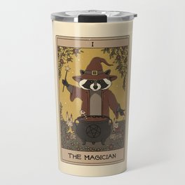 The Magician - Raccoons Tarot Travel Mug
