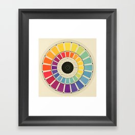 Color Wheel Spinner Framed Art Print