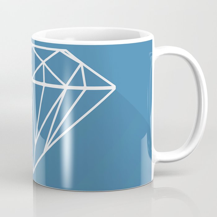 Diamond Shape - BlueWhite Coffee Mug