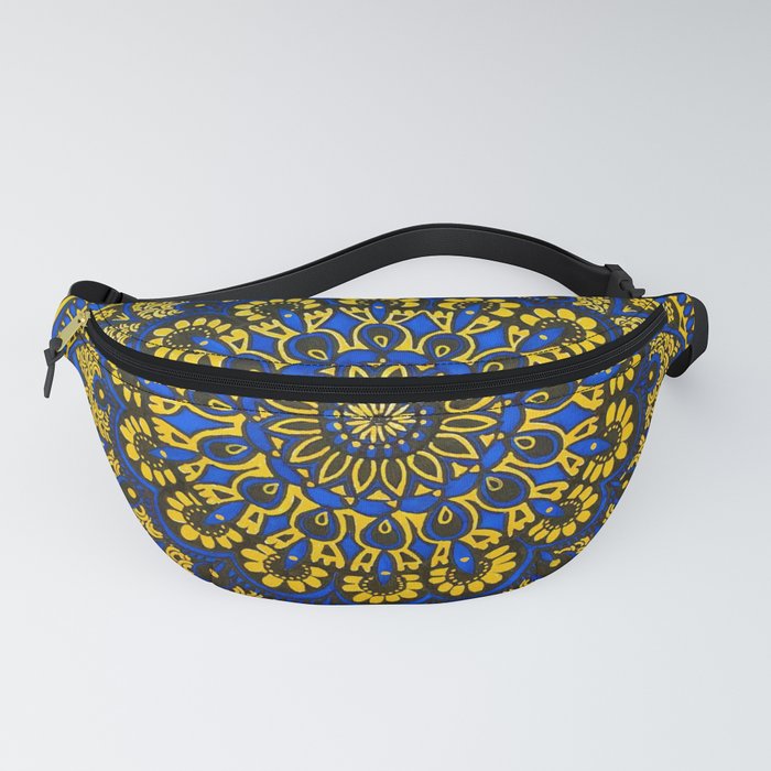 indigo mandala Fanny Pack