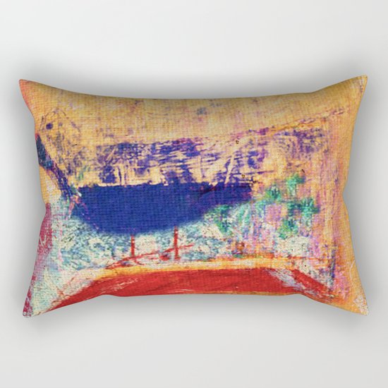 Uccello Azzurro Rectangular Pillow