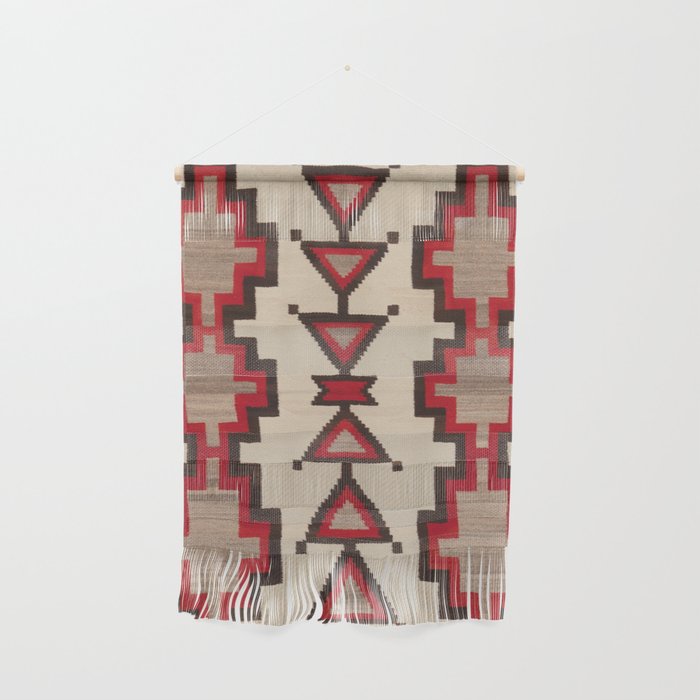 Antique Geometric Navajo Vintage Southwest Ethnic Pattern Tribal Rug Print Wall Hanging