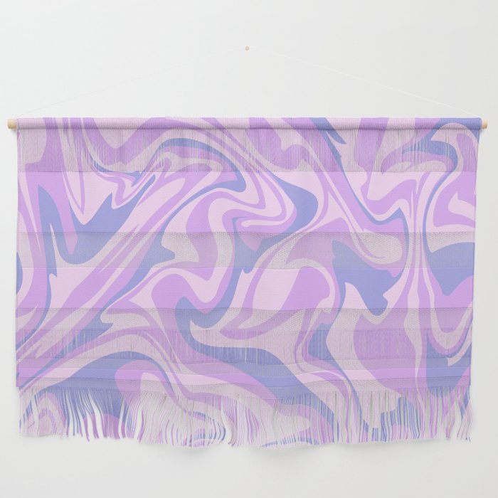 marbled peace_pink purple pastel Wall Hanging