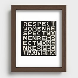 respect women Recessed Framed Print