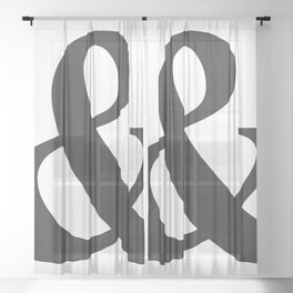 Ampersand Sheer Curtain