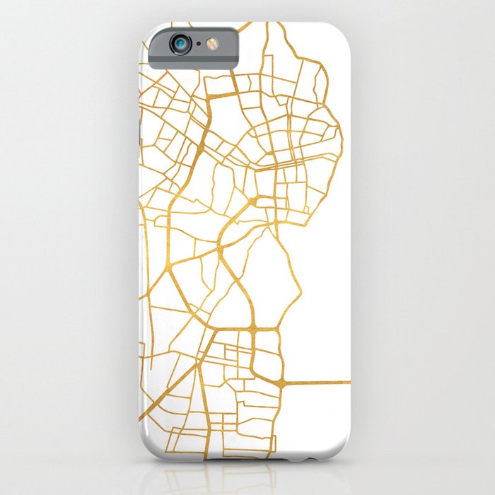 MARACAIBO VENEZUELA CITY STREET MAP ART iPhone Case