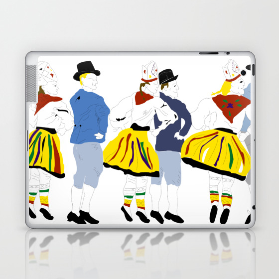 Rahvatants Estonian Folk Dance Laptop Ipad Skin By Merikeeneli Society6