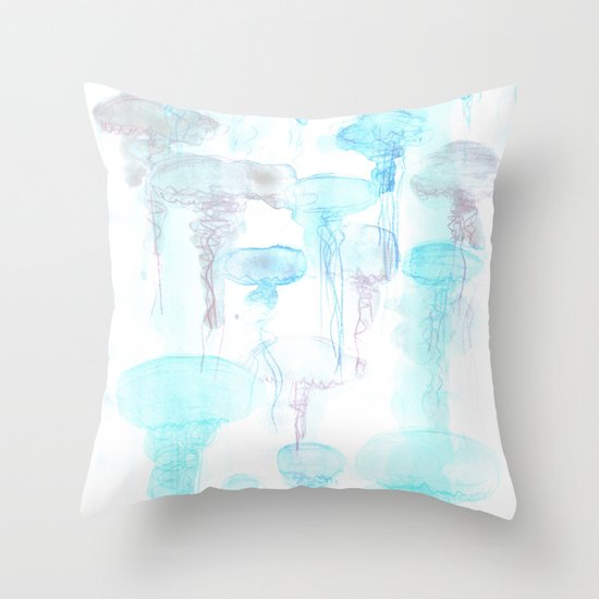 Jellyfish Throw Pillow