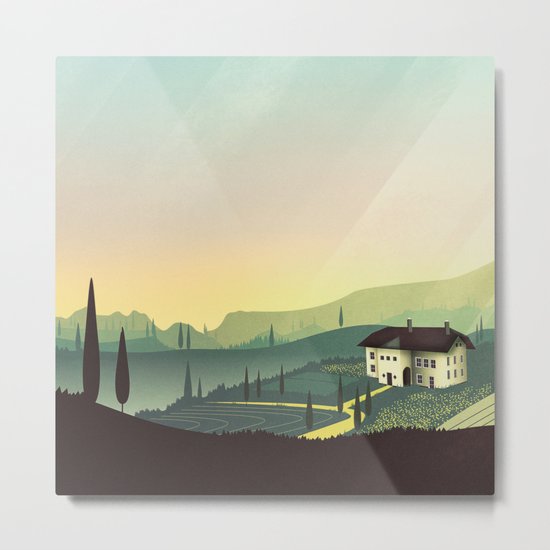 Tuscany Fairytale Metal Print