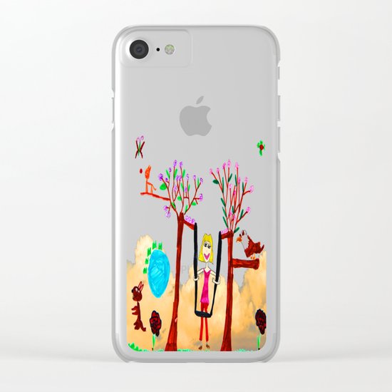 Dreaming | Playground | Up to the Clouds Clear iPhone Case