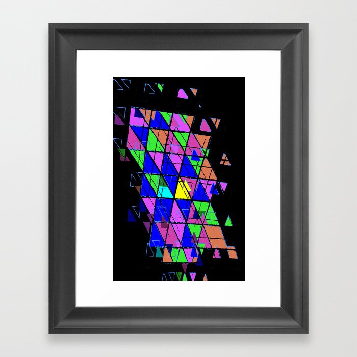 Triangled Framed Art Print