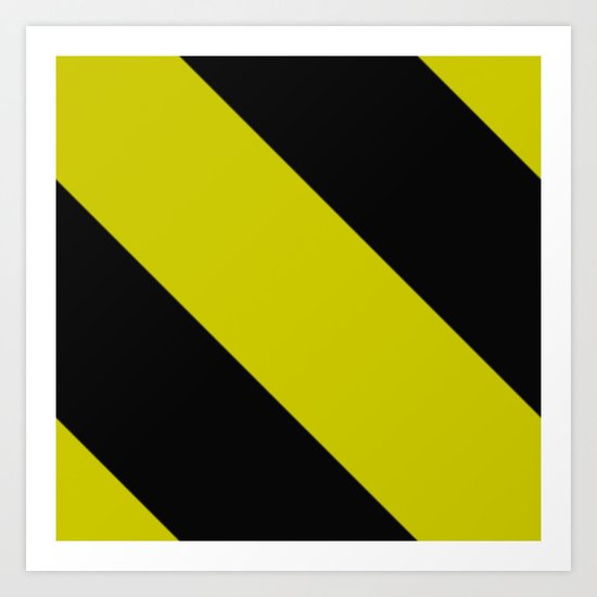 Black and Yellow Art Print