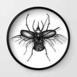 Beetle Wings Wall Clock