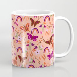 Rainbows & Wings (Peach) Coffee Mug