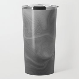 Grey Abstract Marbled Texture Travel Mug