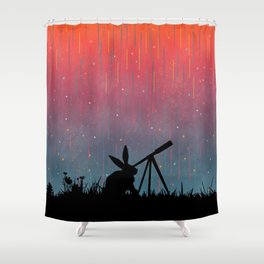 Meteor Shower Shower Curtain