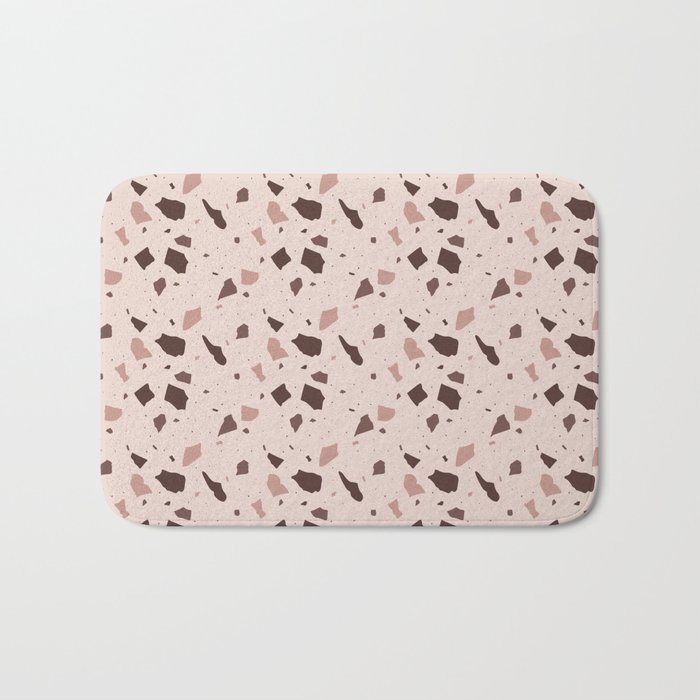 Abstract Terrazzo Granite Seamless Pattern Bath Mat